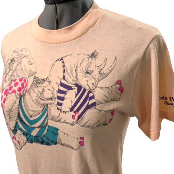 Vintage women's Lincoln Park zoo‎ funny T-shirt size small - Picture 1 of 11